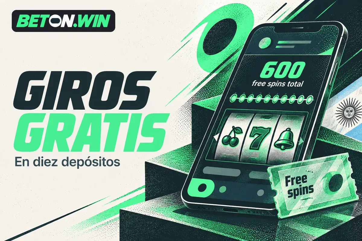 Celular con seguimiento de giros gratis en diez depósitos.