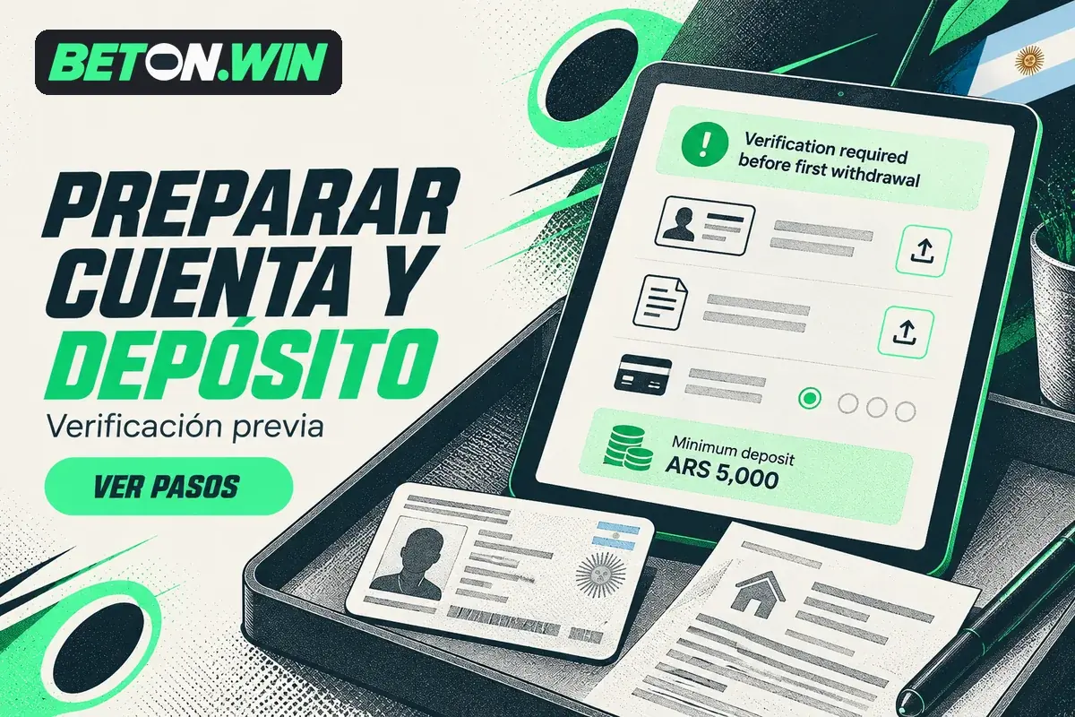 Tablet con verificación, documento de identidad y preparación del depósito.