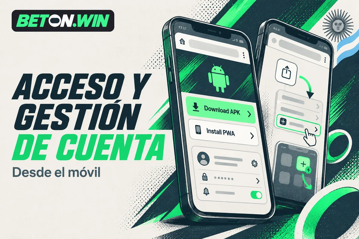Dos celulares muestran acceso mediante APK y versión web instalable.