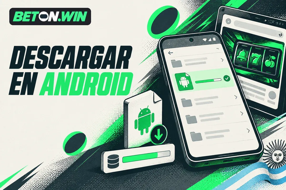 Teléfono Android con archivo APK y alternativa desde el navegador