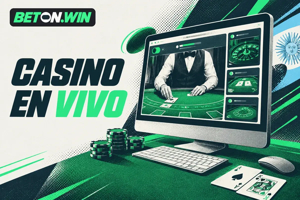Computadora con blackjack en vivo y manos del crupier