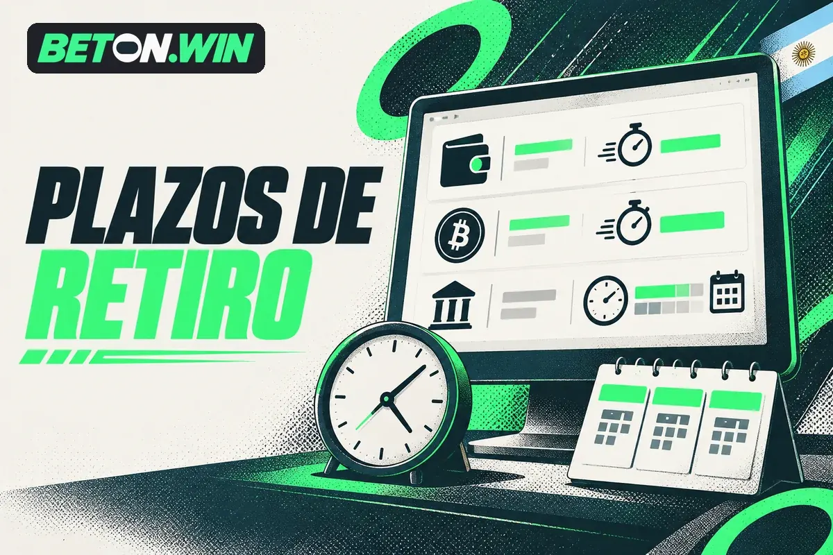 Pantalla con plazos de retiro, reloj y calendario bancario.