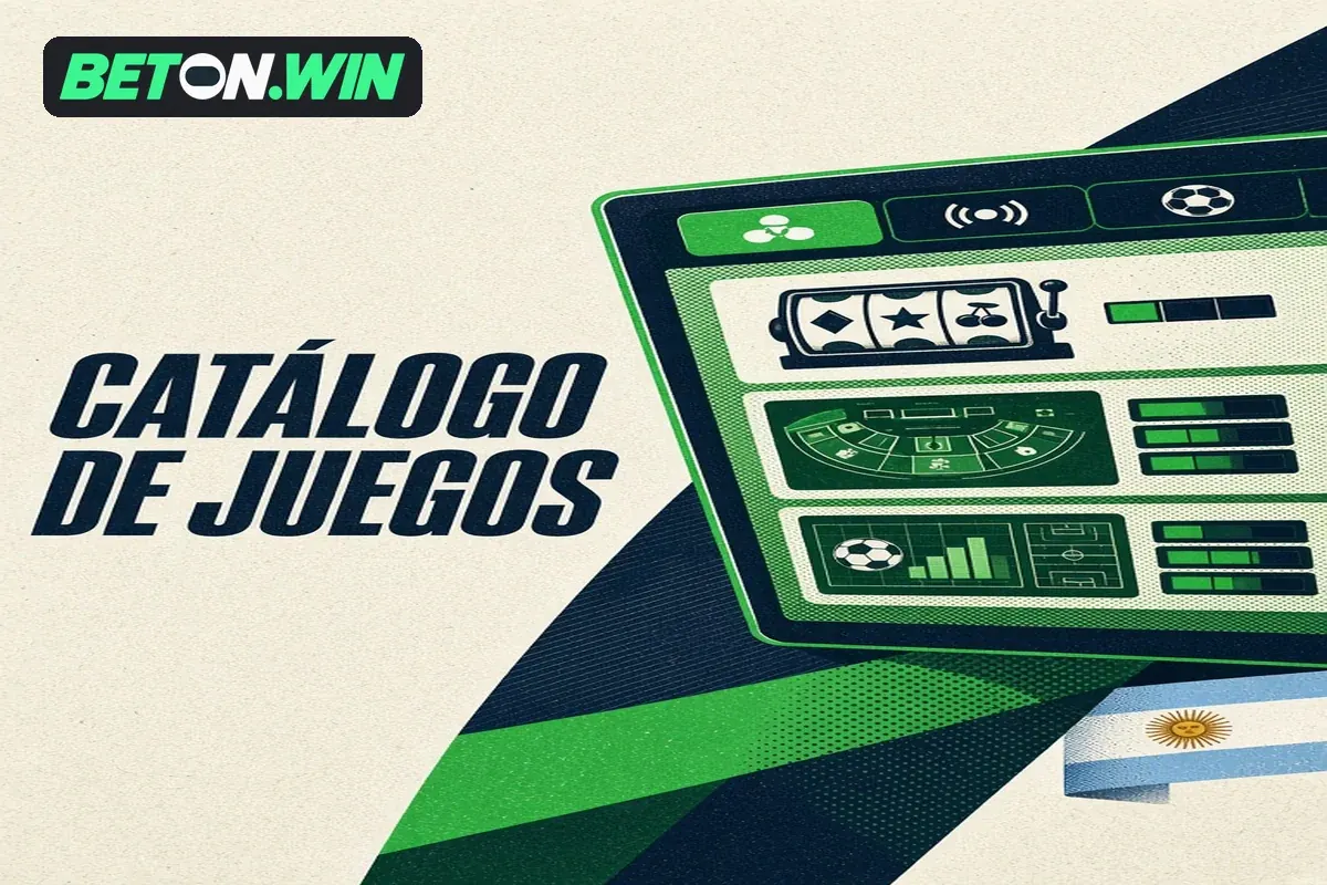 Monitor con catálogo de casino, mesas en vivo y deportes.